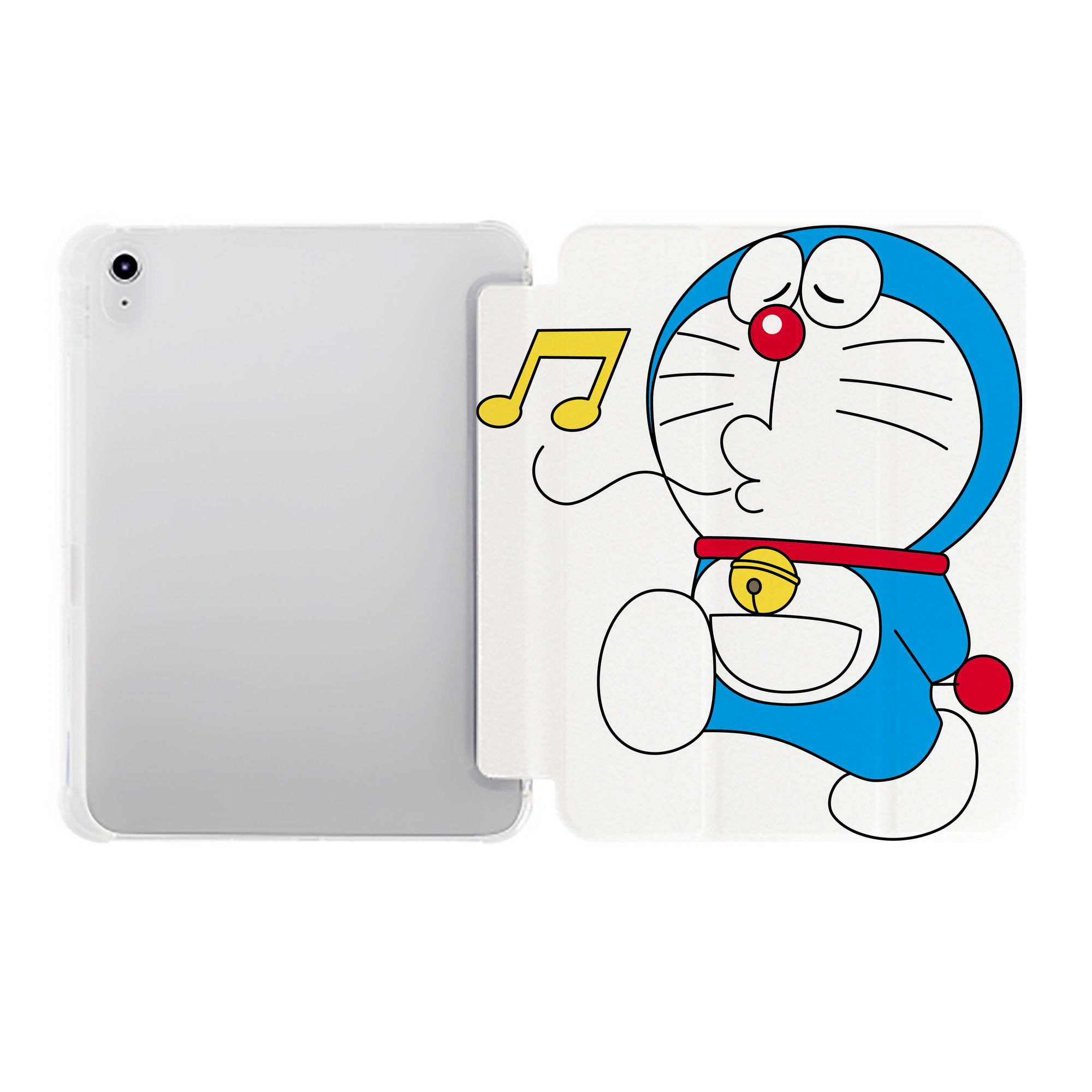 （画像用） ドラえもん Doraemon IPad ケース ペン収納付き 三つ折りスタンド PUレザー×シリコン 対応機種9.5/10.5/10.9インチ